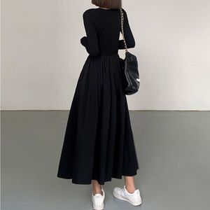 Commense Long-sleeve Maxi Dress with Pockets.